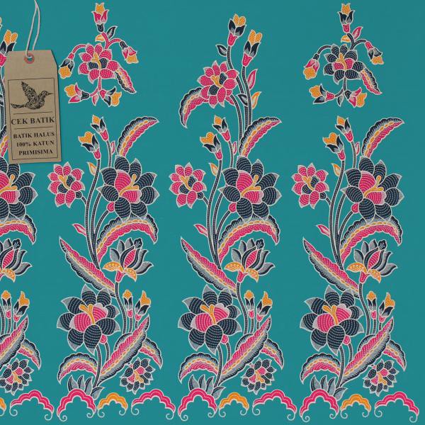 Detail Gambar Batik Motif Bunga Mawar Nomer 5