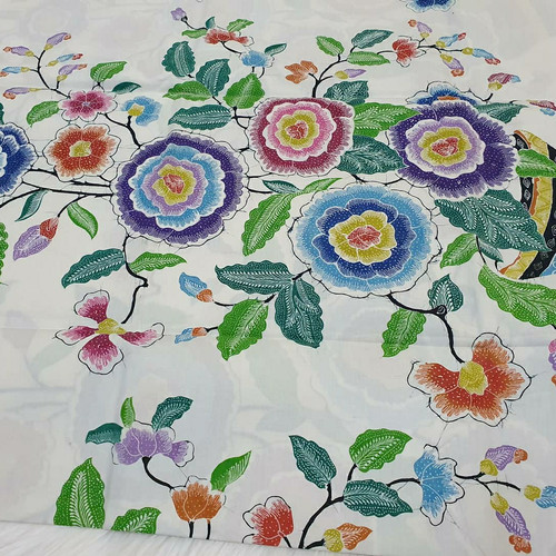 Detail Gambar Batik Motif Bunga Mawar Nomer 43