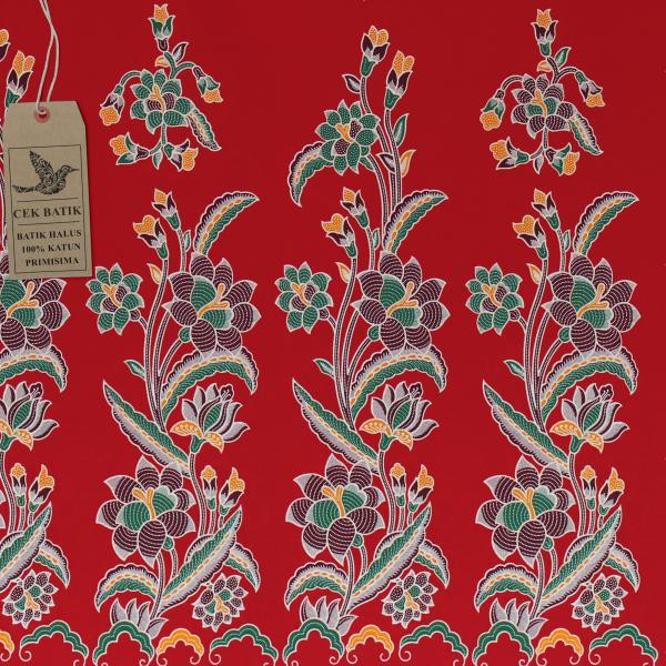 Detail Gambar Batik Motif Bunga Mawar Nomer 6