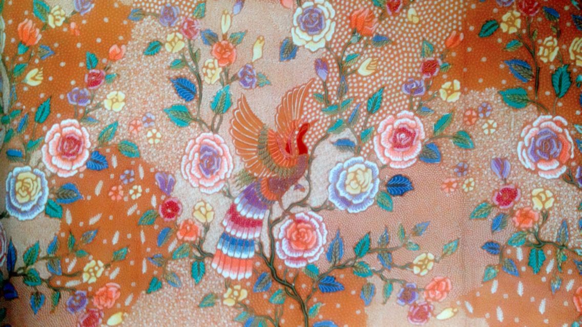 Detail Gambar Batik Motif Bunga Mawar Nomer 49