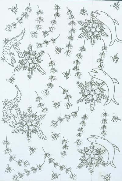 Detail Gambar Batik Motif Bunga Simple Nomer 40