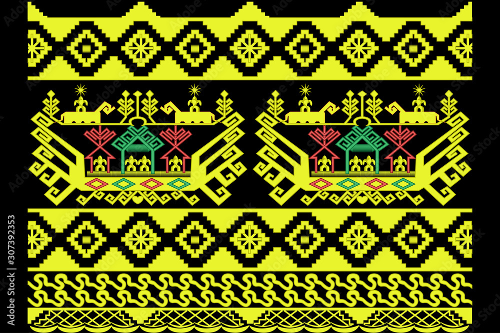 Detail Gambar Batik Segitiga Vector Nomer 9