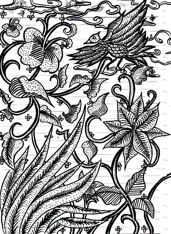 Detail Gambar Batik Tulis Pensil Nomer 9