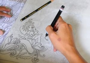 Detail Gambar Batik Tulis Pensil Nomer 8