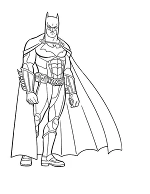 Detail Gambar Batman Mewarnai Nomer 12