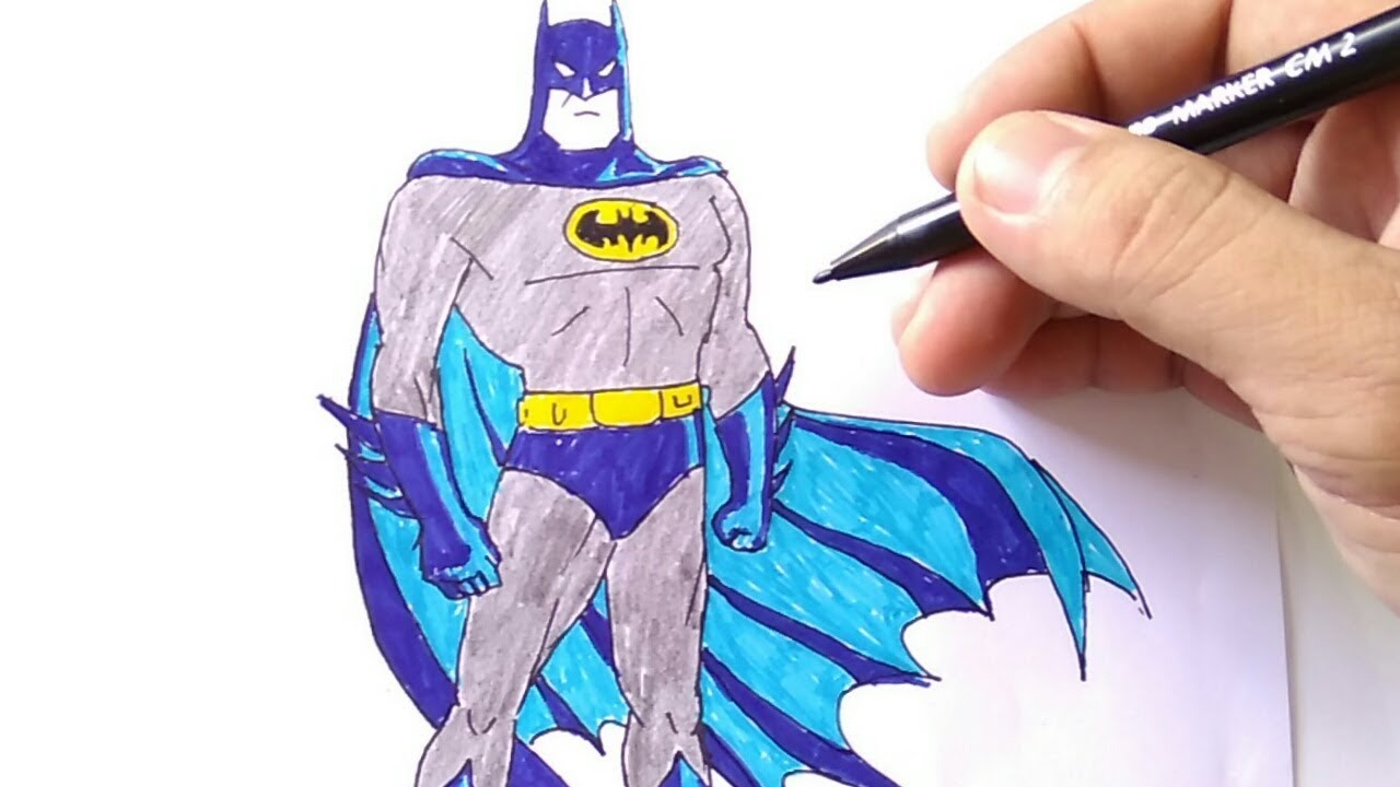 Detail Gambar Batman Mewarnai Nomer 18
