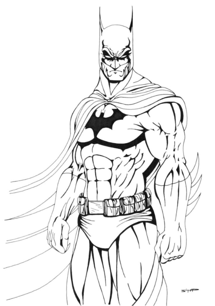 Detail Gambar Batman Mewarnai Nomer 9