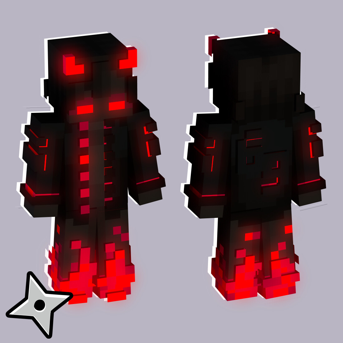 Detail Minecraft Demon Skin Nomer 10