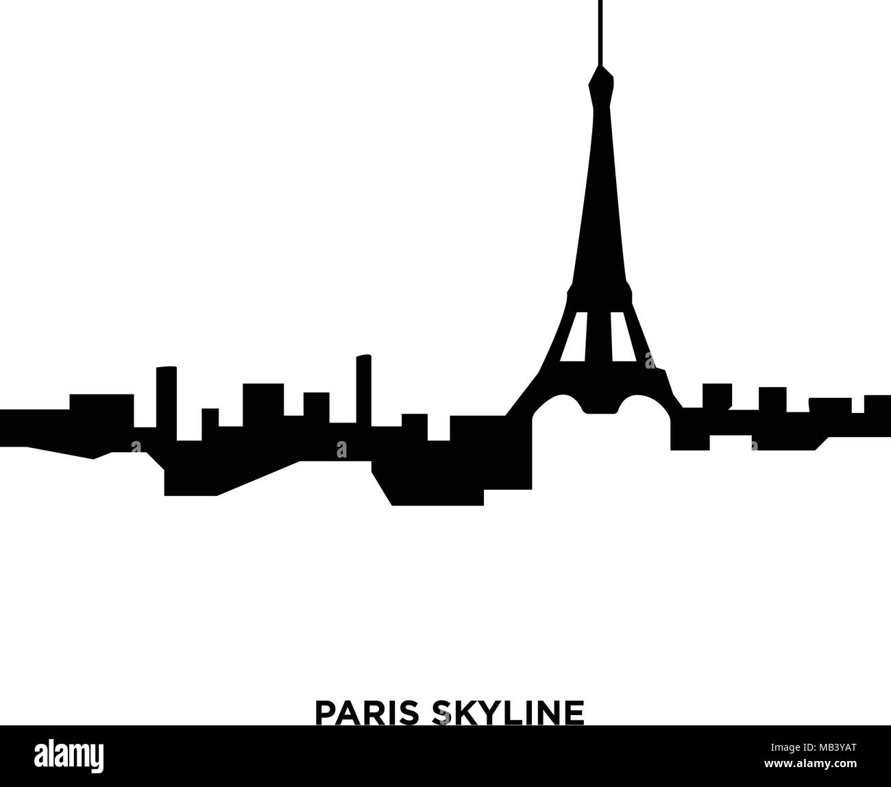 Detail Paris Skyline Silhouette Nomer 8