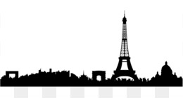 Detail Paris Skyline Silhouette Nomer 12