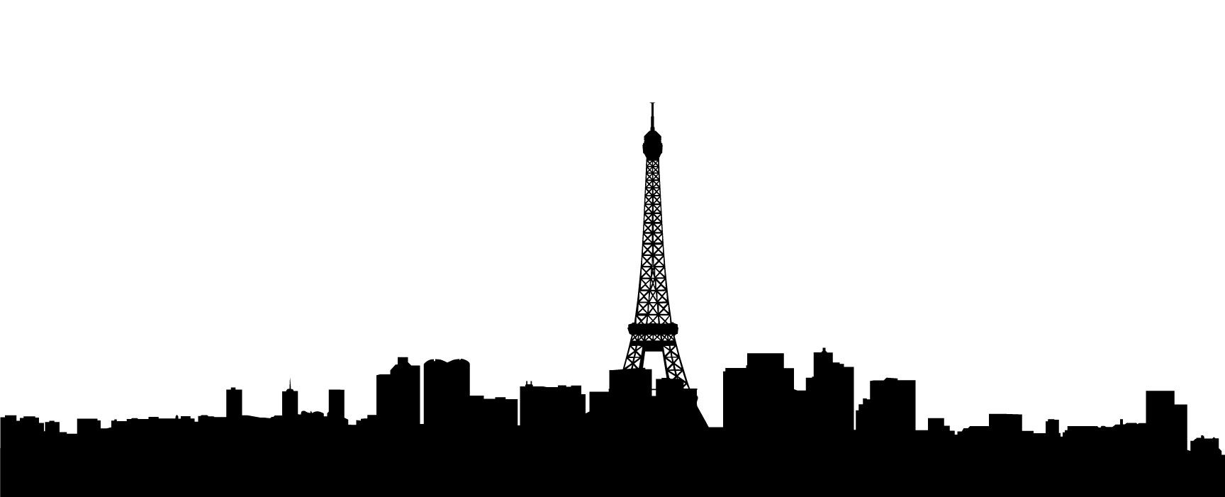 Detail Paris Skyline Silhouette Nomer 2