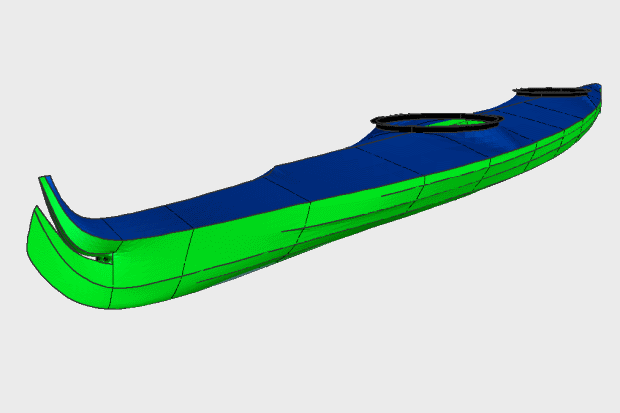 Detail Baidarka Bauplan Nomer 3