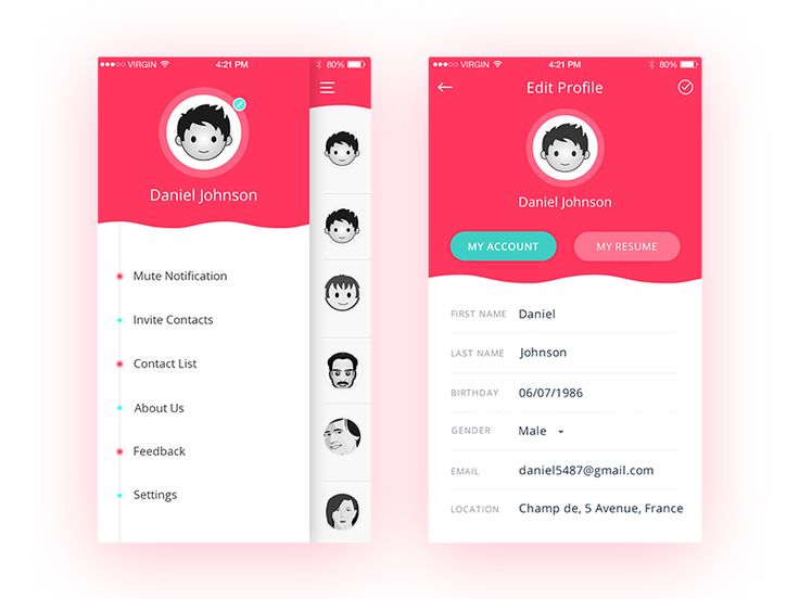 Edit Profile Ui - KibrisPDR