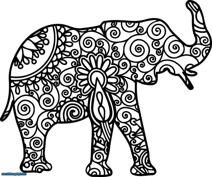 Detail Elefant Mandala Zum Ausdrucken Nomer 2