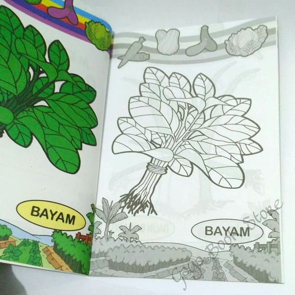 Detail Gambar Bayam Hitam Putih Nomer 28