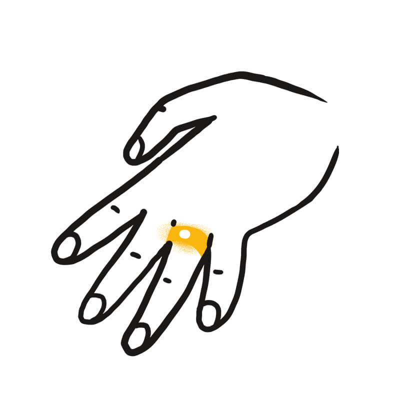 Detail Ring Am Mittelfinger Mann Nomer 3