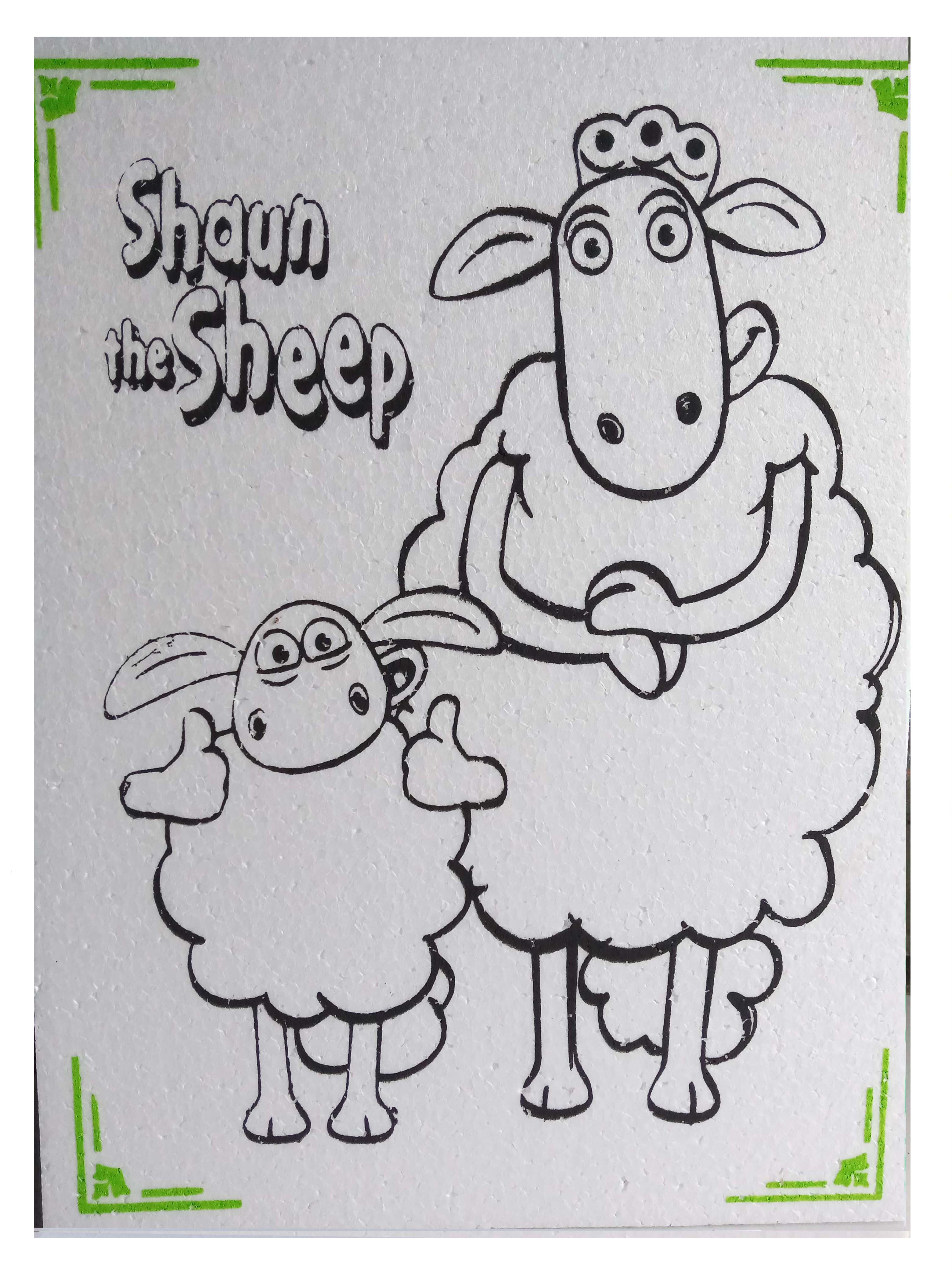 Detail Gambar Belajar Mewarnai Shaun The Seep Nomer 12