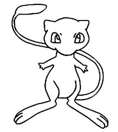 Detail Mew Para Colorear Nomer 2