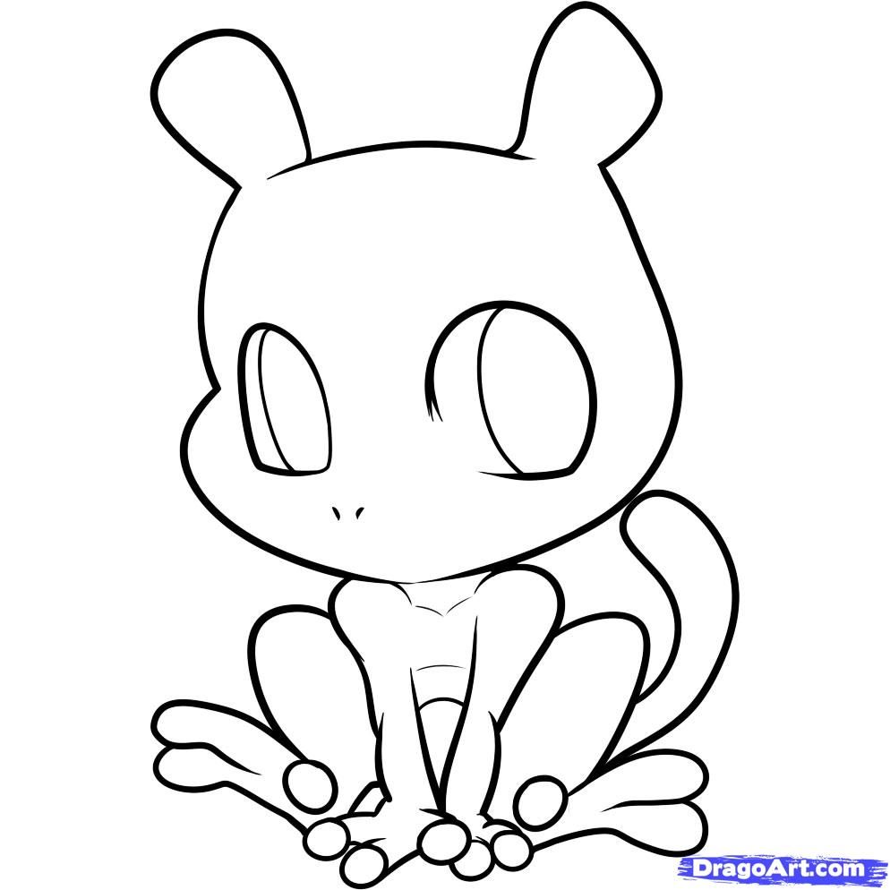 Detail Mew Para Colorear Nomer 7