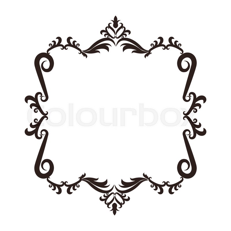 Detail Baroque Frame Border Nomer 7