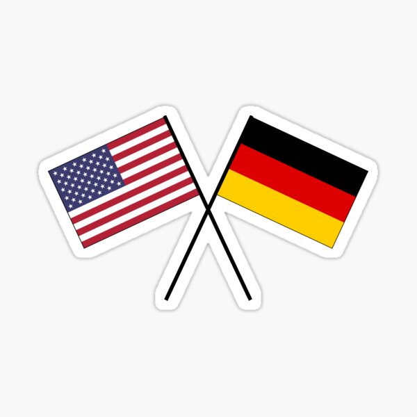 Deutsch Amerikanische Flagge - KibrisPDR