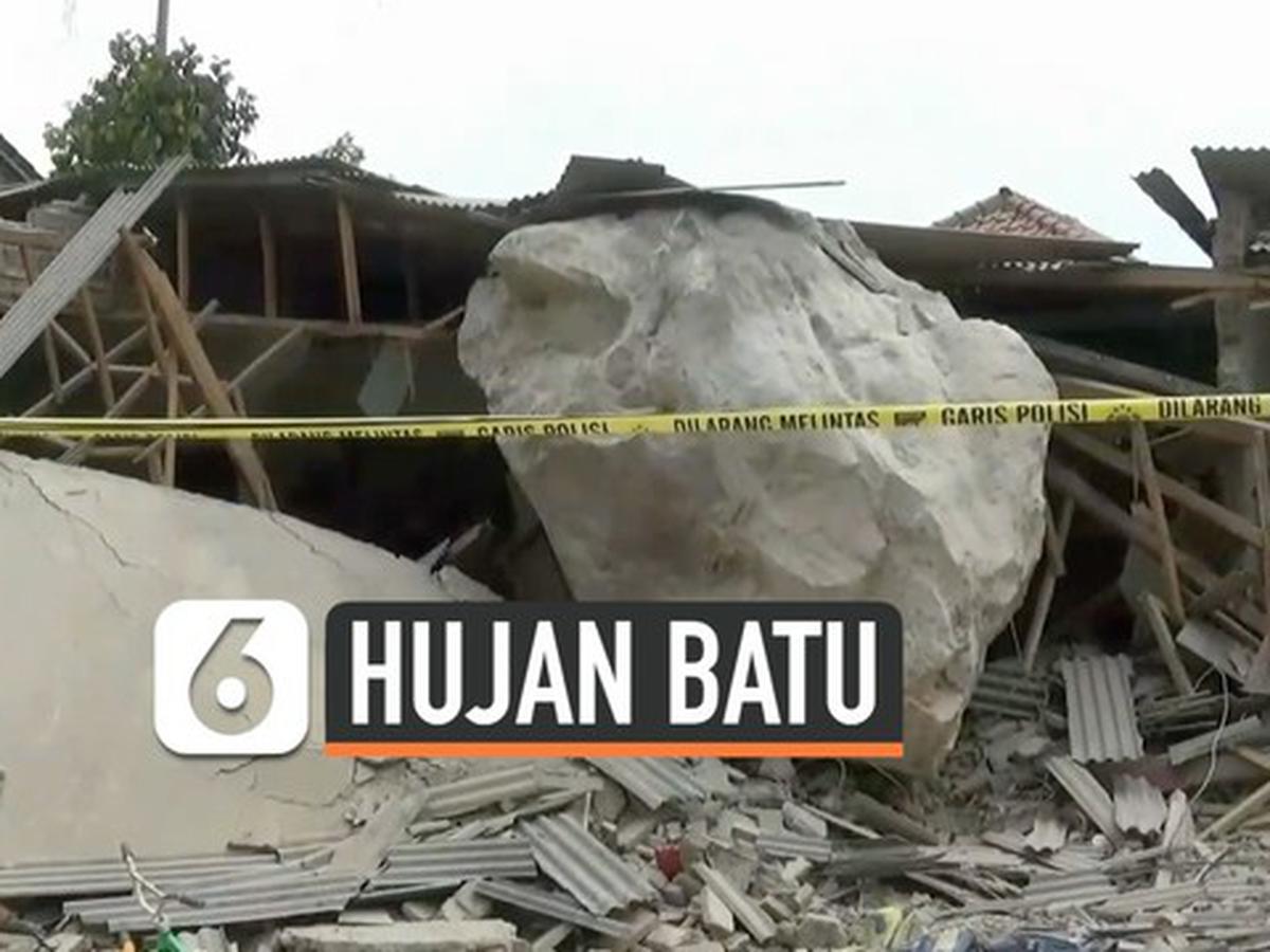 Detail Gambar Bencana Alam Hujan Batu Nomer 23