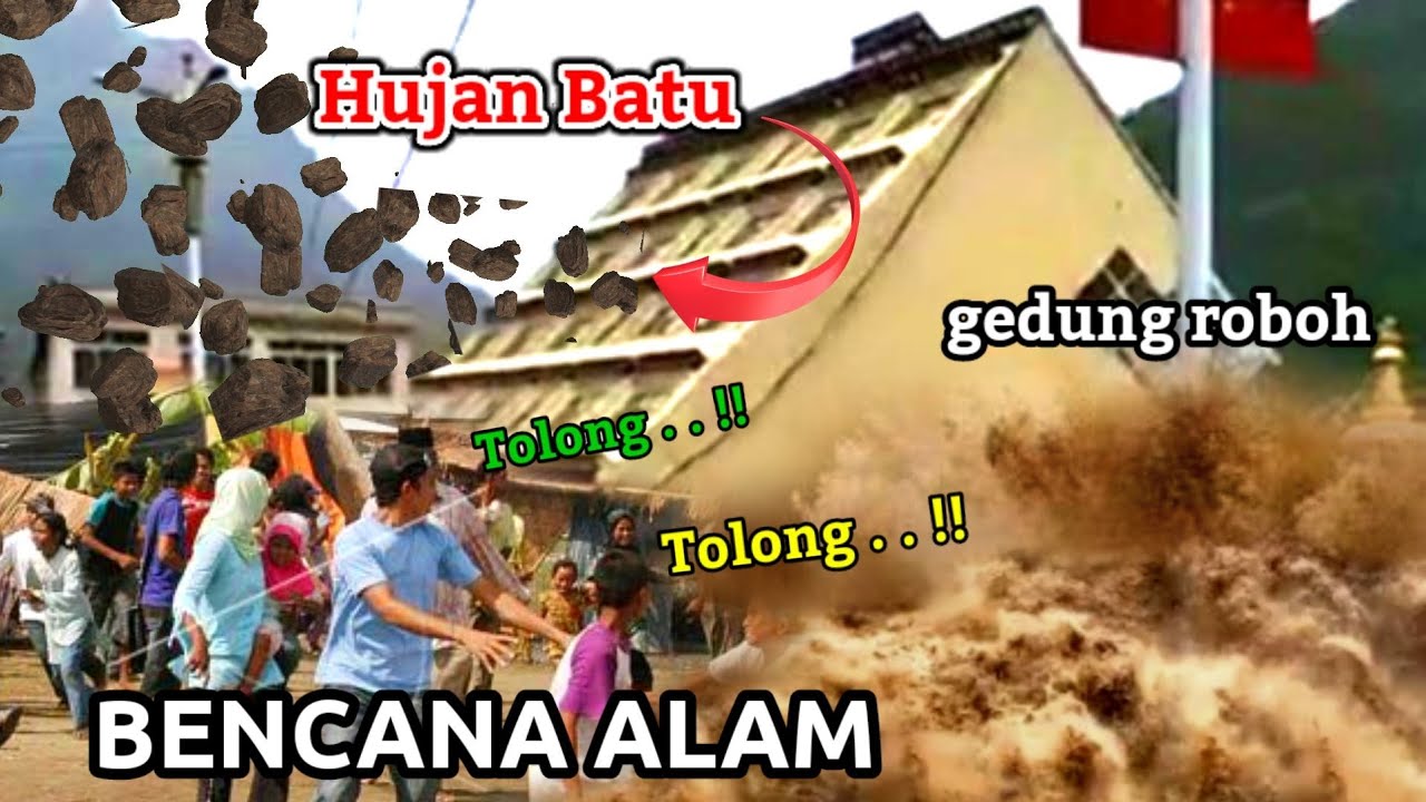 Detail Gambar Bencana Alam Hujan Batu Nomer 43