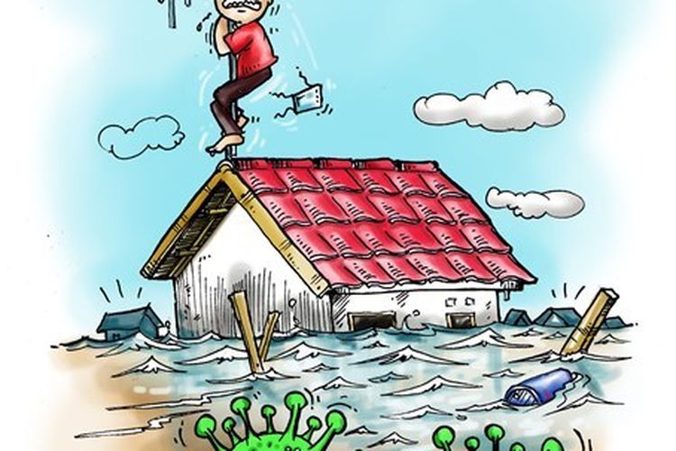 Detail Gambar Bencana Banjir Kartun Koleksi Nomer 11