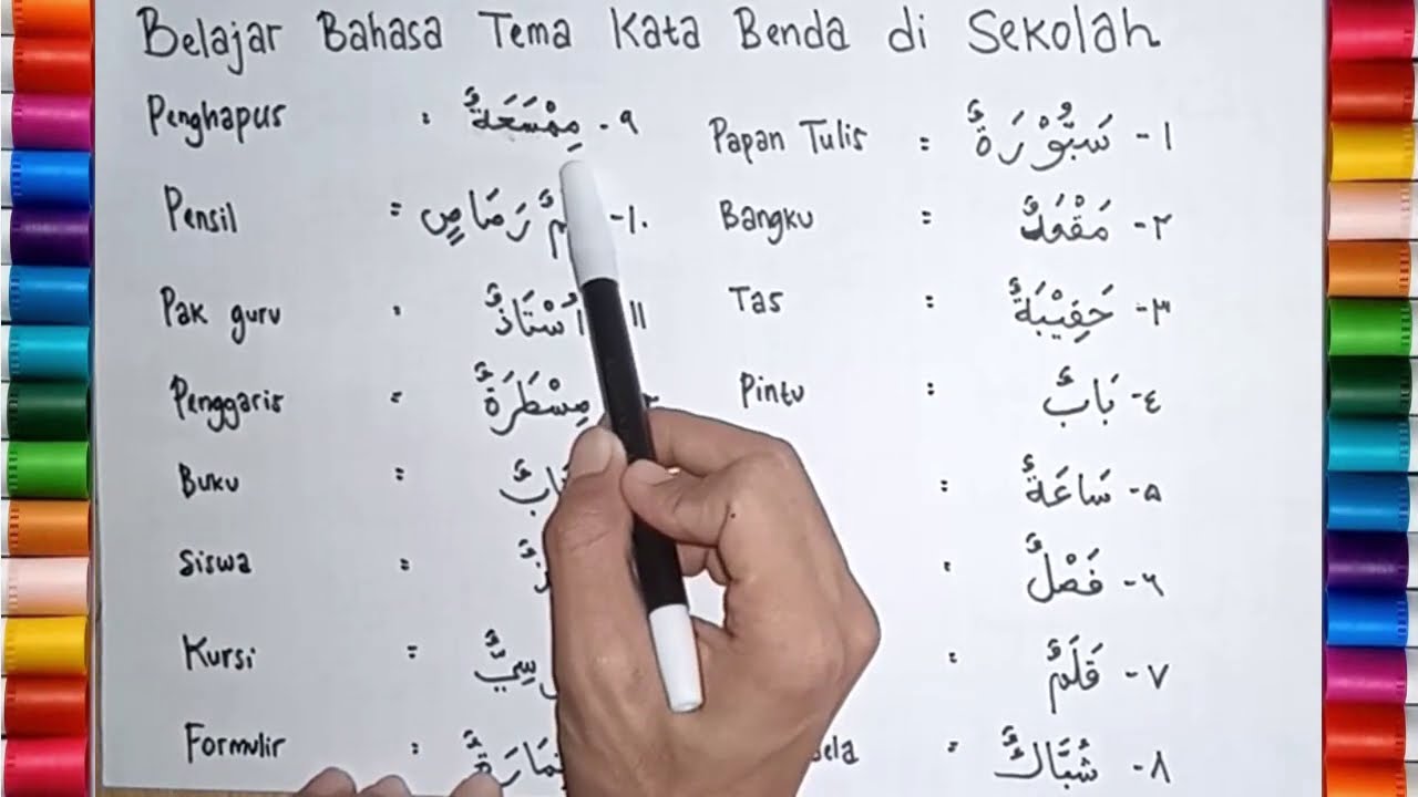 Detail Gambar Benda Dalam Bahasa Arab Nomer 3