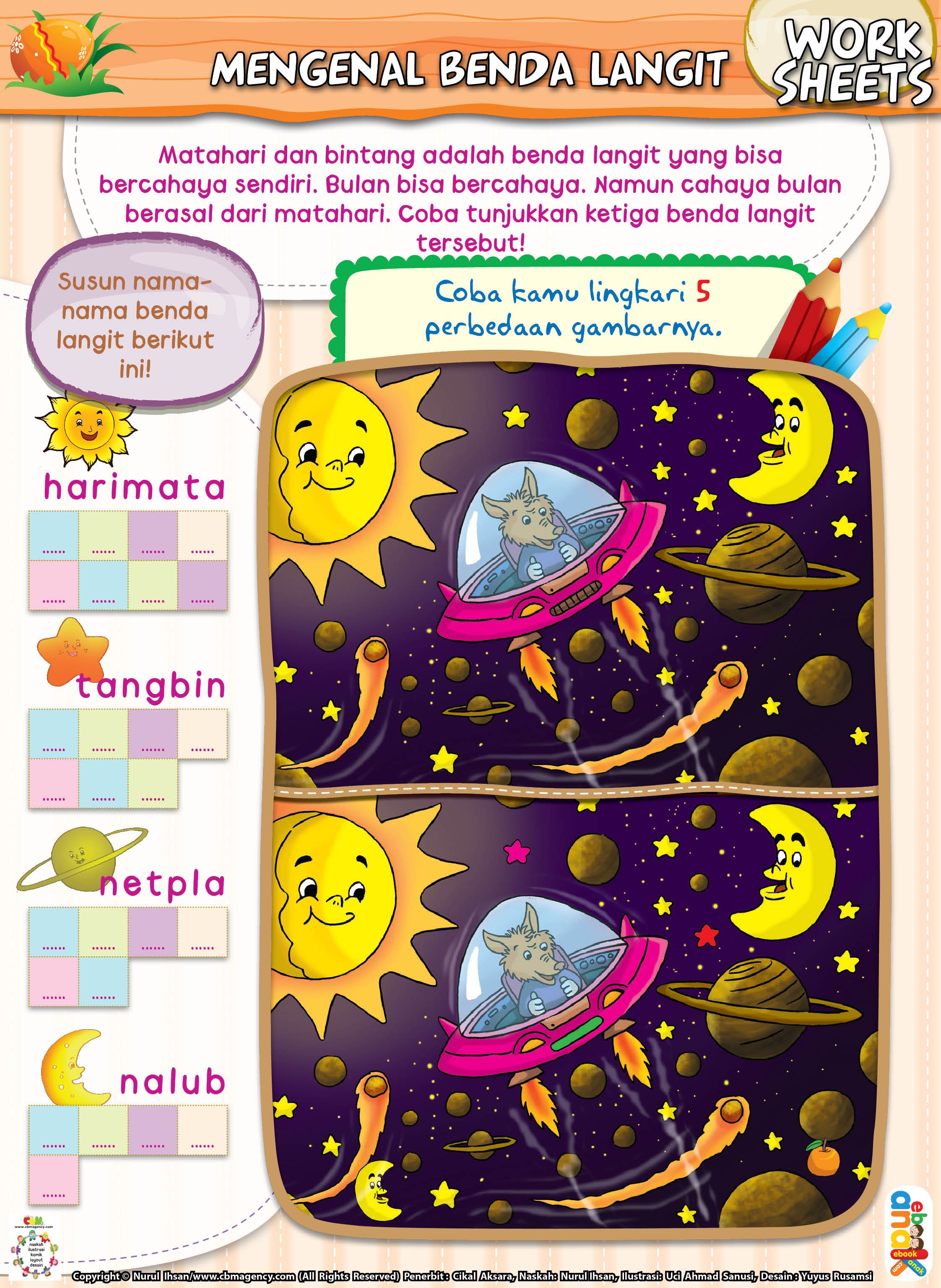 Detail Gambar Benda Langit Untuk Anak Tk Nomer 2