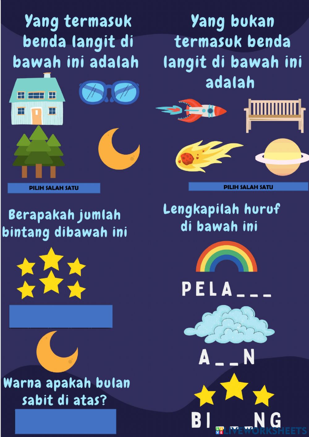 Detail Gambar Benda Langit Untuk Anak Tk Nomer 38