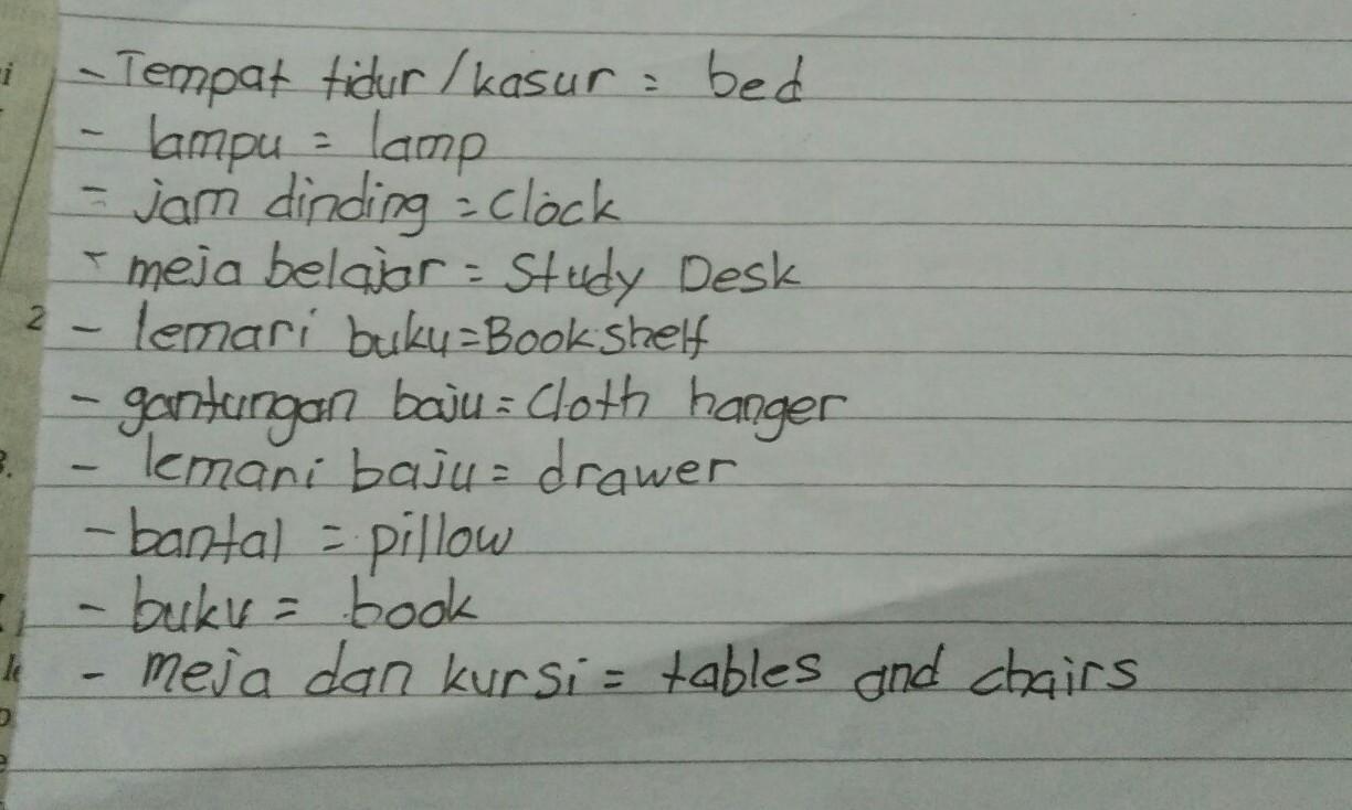 Detail Gambar Benda Yang Ada Di Kamar Tidur Nomer 45