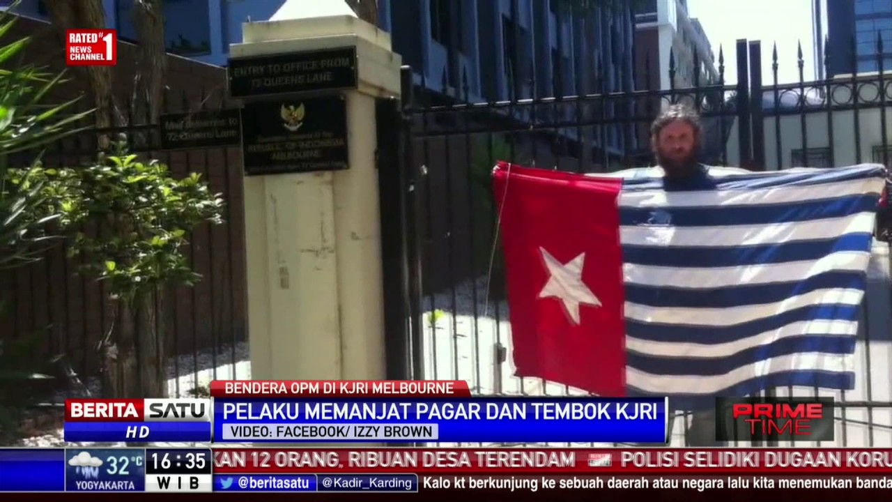 Detail Gambar Bendera Bintang Kejora Nomer 8