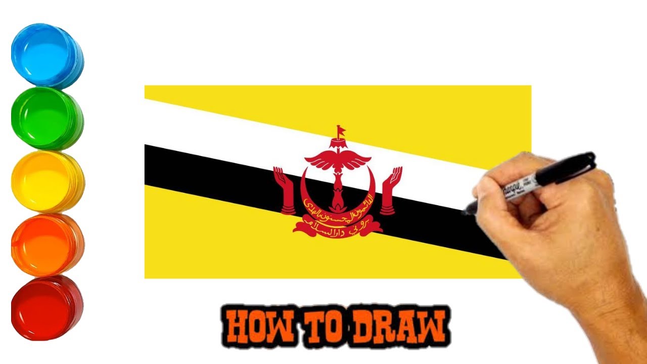 Detail Gambar Bendera Brunei Darussalam Nomer 26