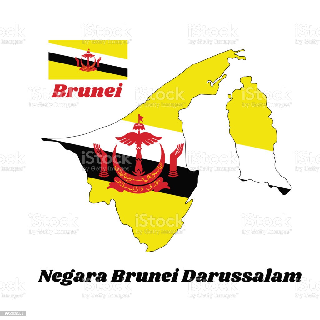 Detail Gambar Bendera Dan Lambang Negara Brunei Darussalam Nomer 16