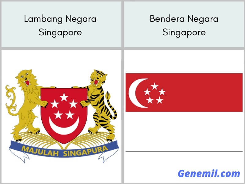 Detail Gambar Bendera Dan Lambang Negara Singapura Nomer 7