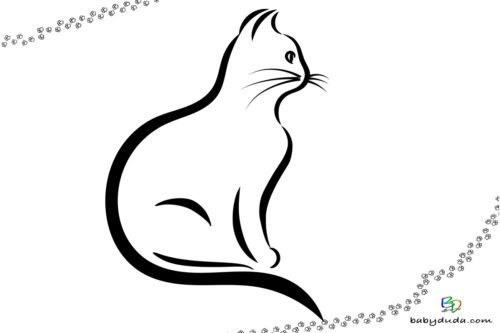 Detail Katze Zeichenvorlage Nomer 5