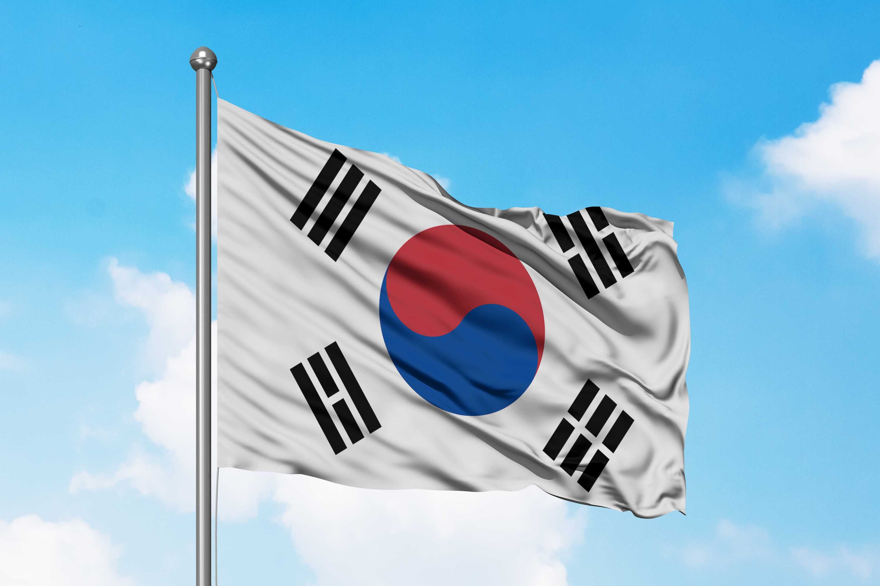 Detail Gambar Bendera Korea Selatan Nomer 4