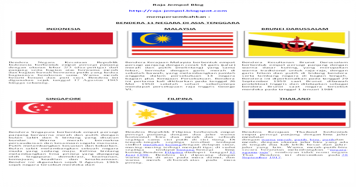 Detail Gambar Bendera Negara Asia Tenggara Nomer 36