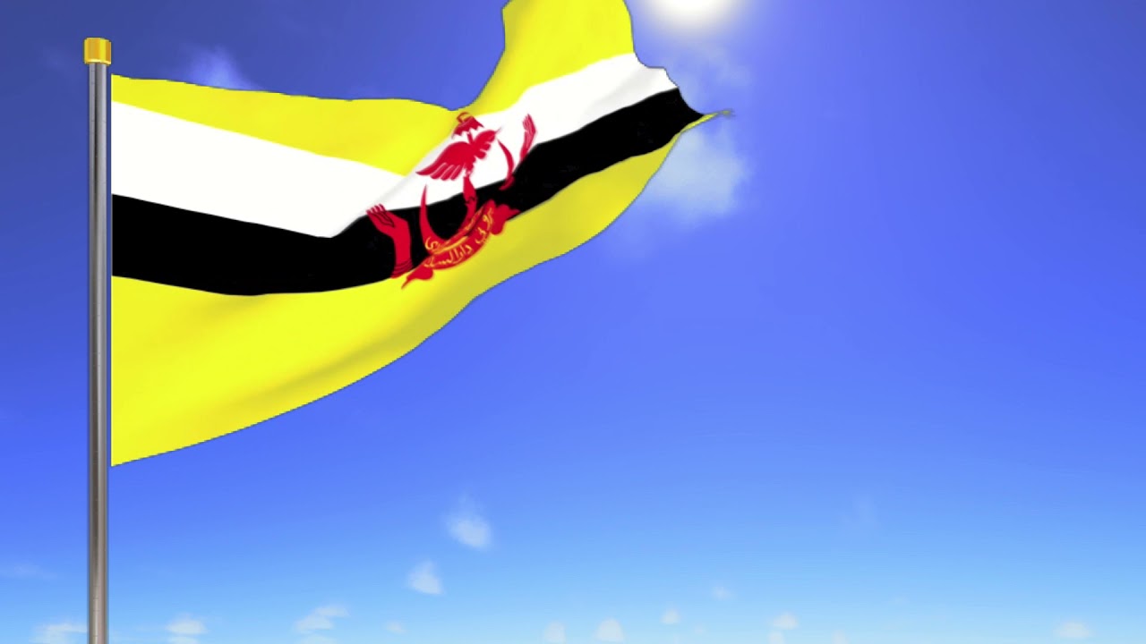 Detail Gambar Bendera Negara Brunei Darussalam Nomer 23