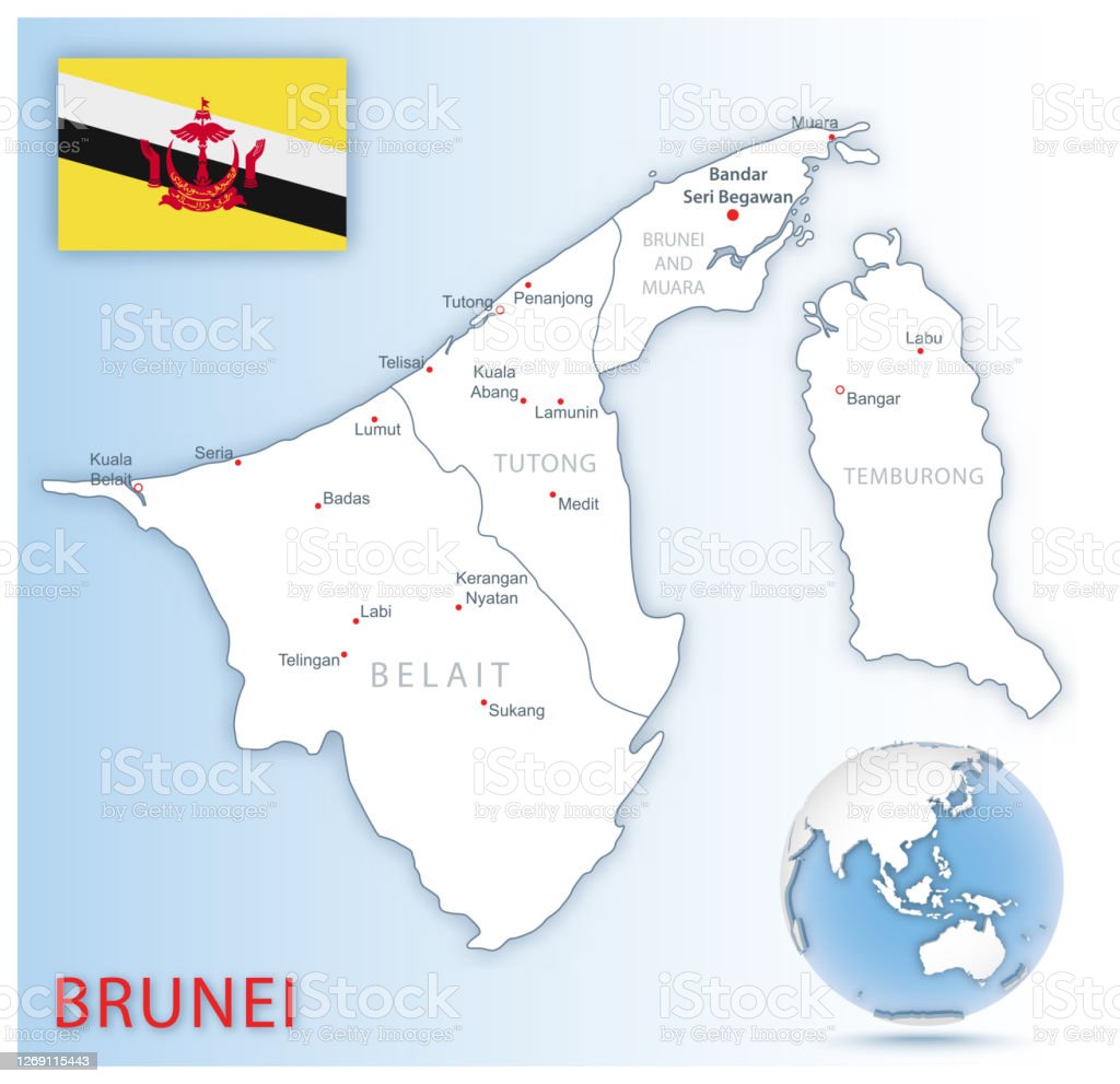 Detail Gambar Bendera Negara Brunei Darussalam Nomer 32