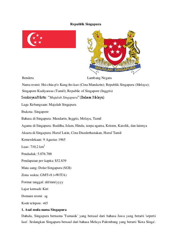 Detail Gambar Bendera Negara Singapura Nomer 12