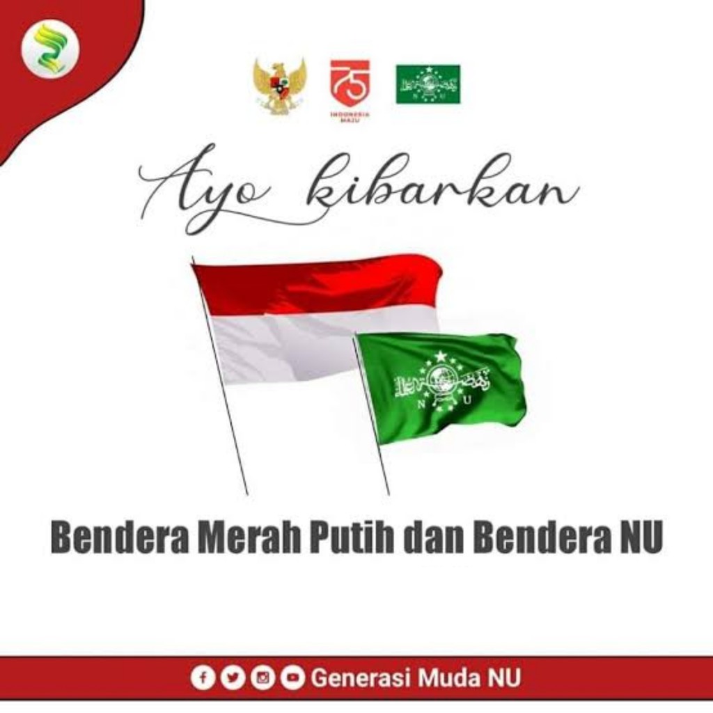 Detail Gambar Bendera Nu Dan Merah Putih Nomer 4