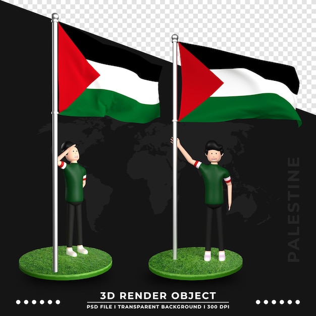 Detail Gambar Bendera Palestina 3d Nomer 31