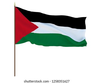 Detail Gambar Bendera Palestina 3d Nomer 58