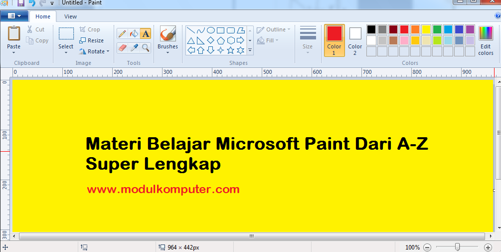 Detail Gambar Bentuk Sederhana Dengan Paint Nomer 34