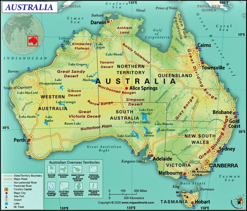 Detail Gambar Benua Australia Dan Ibukota Nomer 7