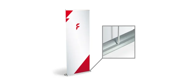 Detail Roll Up Display Holz Nomer 6
