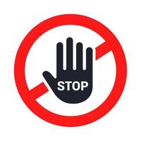 Stop Zeichen Hand - KibrisPDR