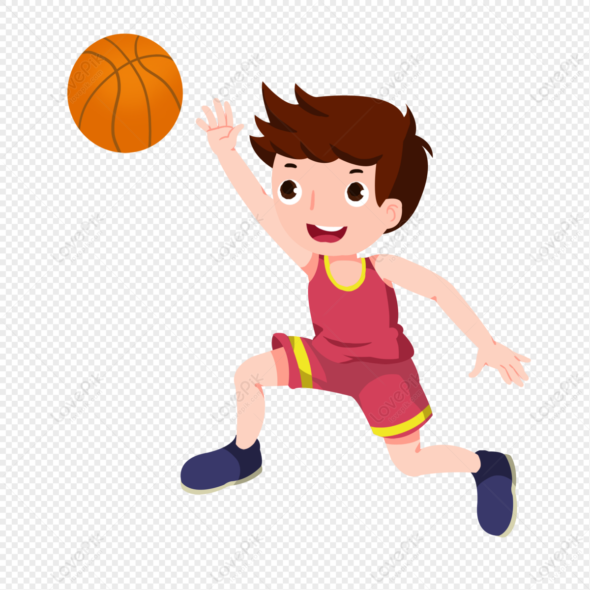 Detail Gambar Bermain Basket Kartun Nomer 11